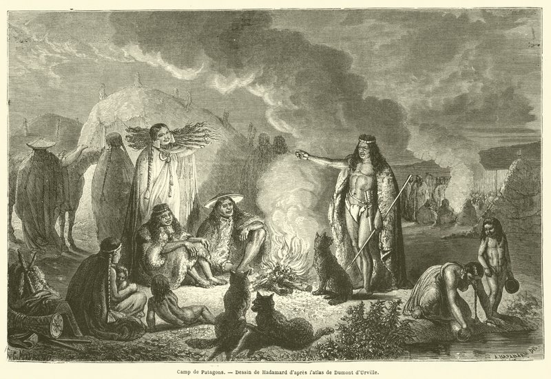 Camp de Patagons (engraving) 作者 法语学校