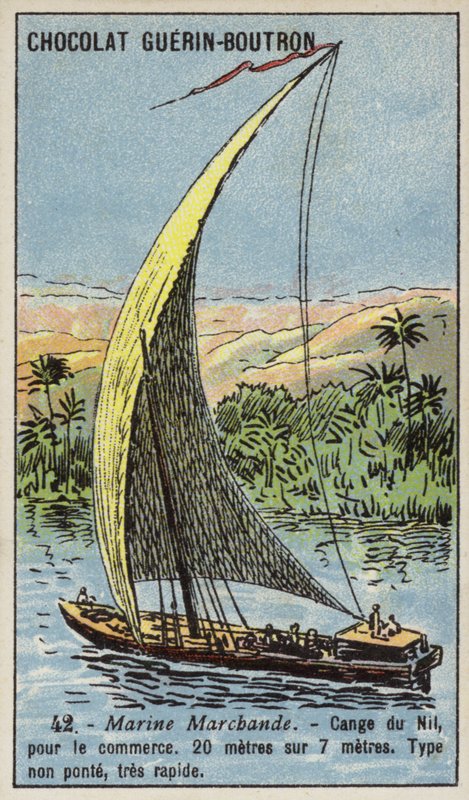 Cange on the Nile, Egypt (chromolitho) 作者 法语学校