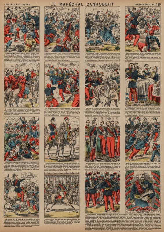 Career of French Marshal Francois Certain de Canrobert (coloured engraving) 作者 法语学校