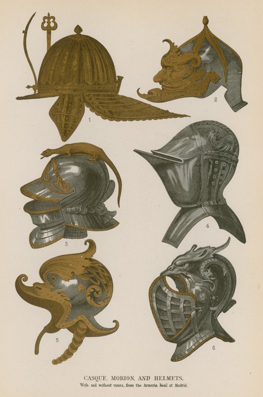 Casque，Morion和Helmets 作者 法语学校