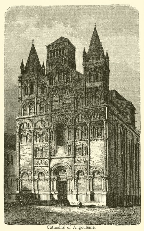 Cathedral of Angouleme (engraving) 作者 法语学校