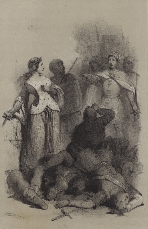 Catherine Sforza, Prisoniere de Cesar Borgia (engraving) 作者 法语学校