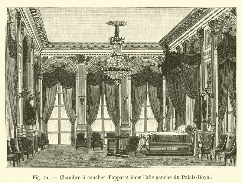 Palais-Royal左翼的卧室dapparat 作者 法语学校