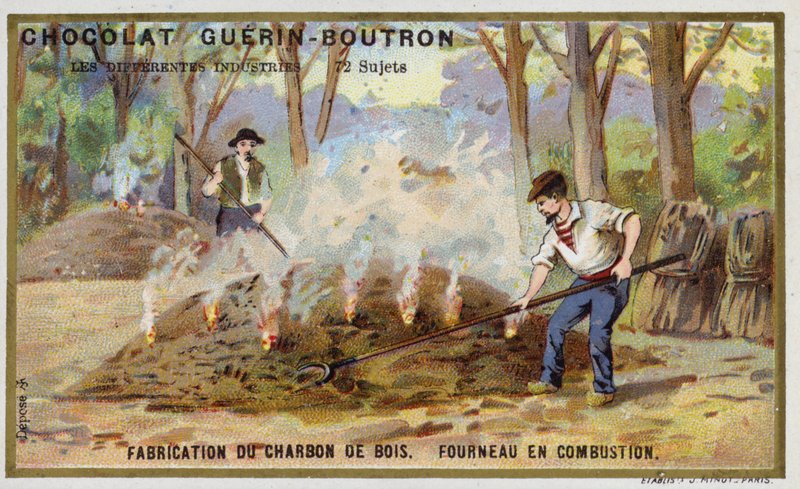 Charcoal manufacturing (chromolitho) 作者 法语学校