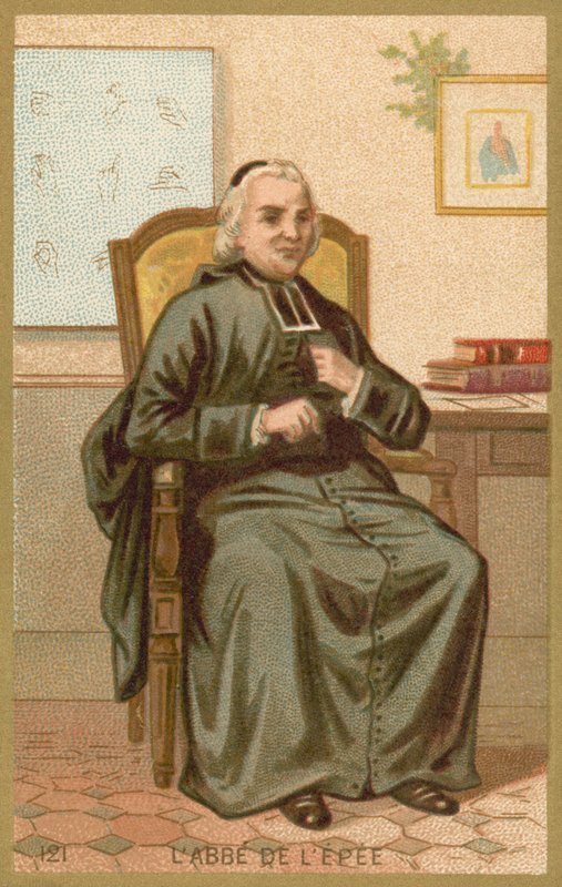 Charles-Michel de lpee，法国牧师和慈善教育家 作者 法语学校