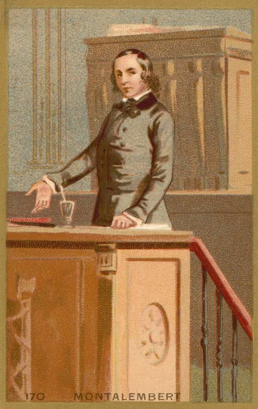 Charles Forbes Rene de Montalembert，法国历史学家 作者 法语学校