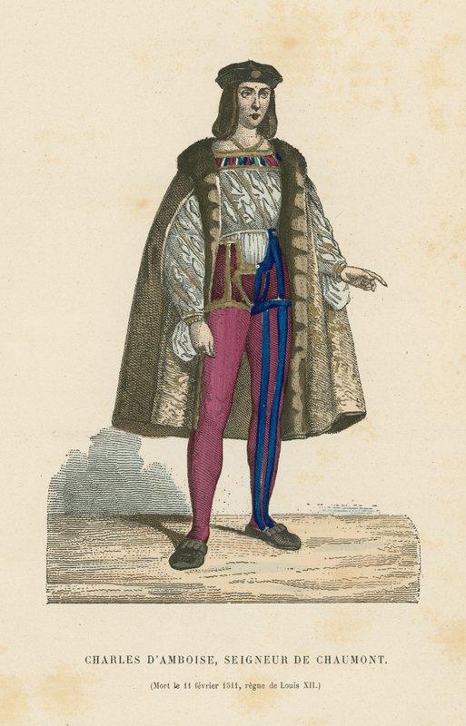 Charles II dAmboise，肖蒙勋爵 作者 法语学校