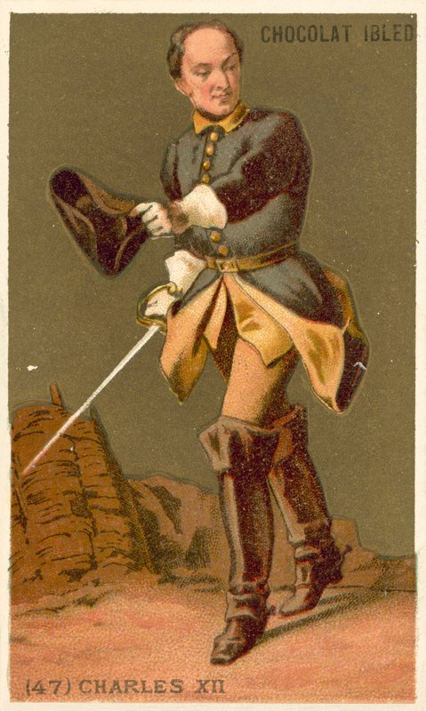 Charles XII of Sweden (chromolitho) 作者 法语学校