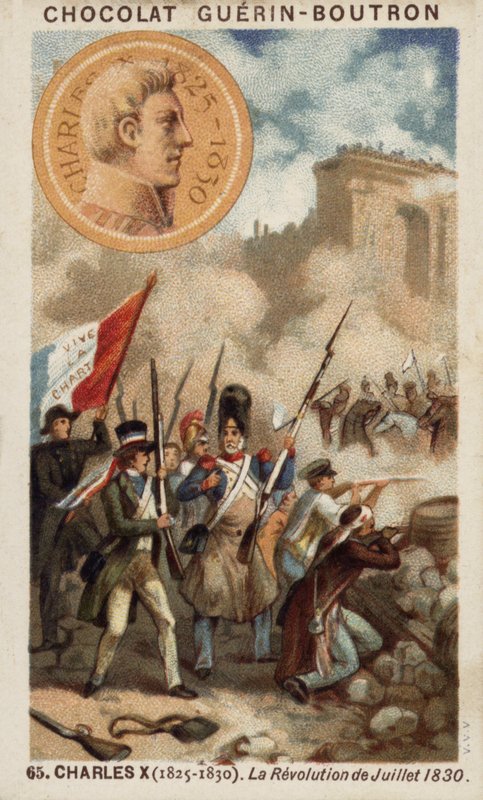 Charles X of France and the Revolution of July 1830 (chromolitho) 作者 法语学校