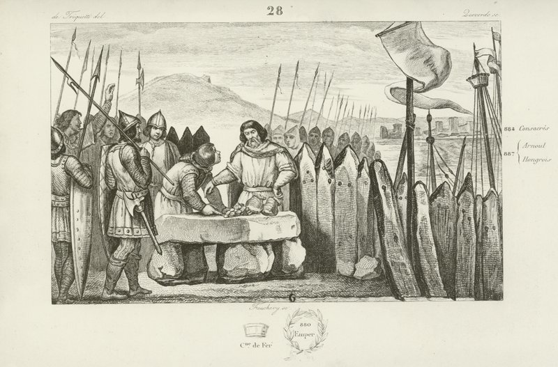 Charles the Fat向维京人支付了700块银币，放弃了他们对巴黎的围攻，886 作者 法语学校