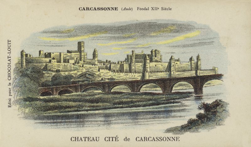 Chateau Cite Carcassonne，Carcassonne，Aude 作者 法语学校