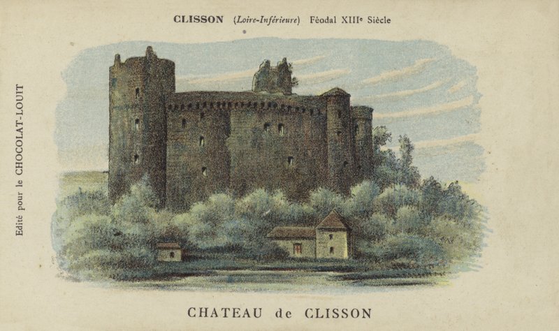 Clisson城堡，Clisson，Loire-Inferieure 作者 法语学校