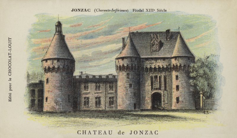 Jonzac Castle，Jonzac，Charente-Inferieure 作者 法语学校