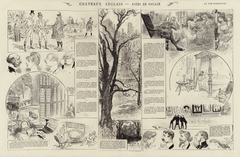 Chateaux anglais, Notes de voyage (engraving) 作者 法语学校