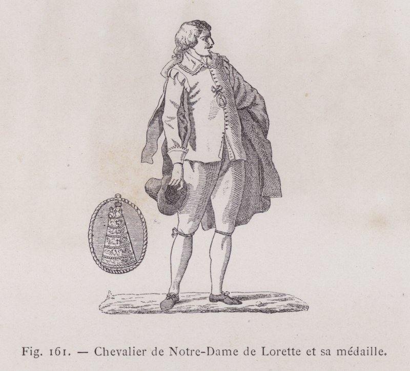 Chevalier de Notre-Dame de Lorette et sa medaille (engraving) 作者 法语学校