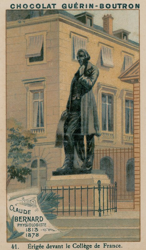 Claude Bernard，生理学家，1813-1878，Erigee在法兰西学院前 作者 法语学校