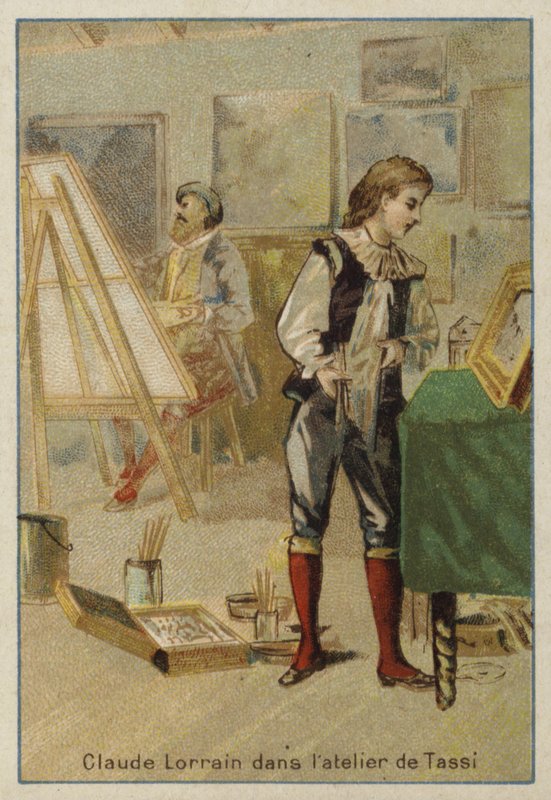 法国画家Claude Lorrain，在罗马Agostino Tassi的工作室 作者 法语学校
