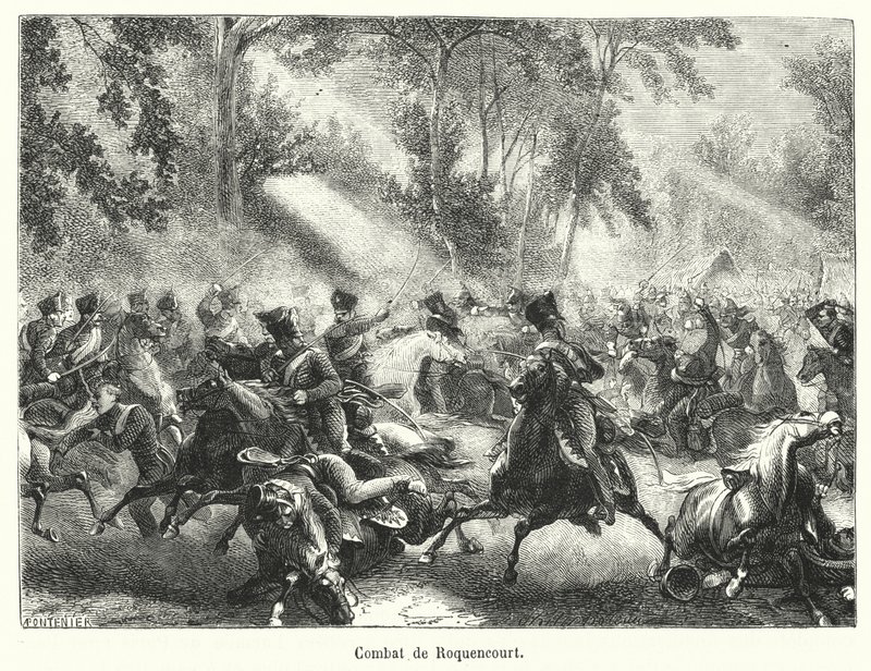 Combat de Roquencourt (雕刻) 作者 法语学校