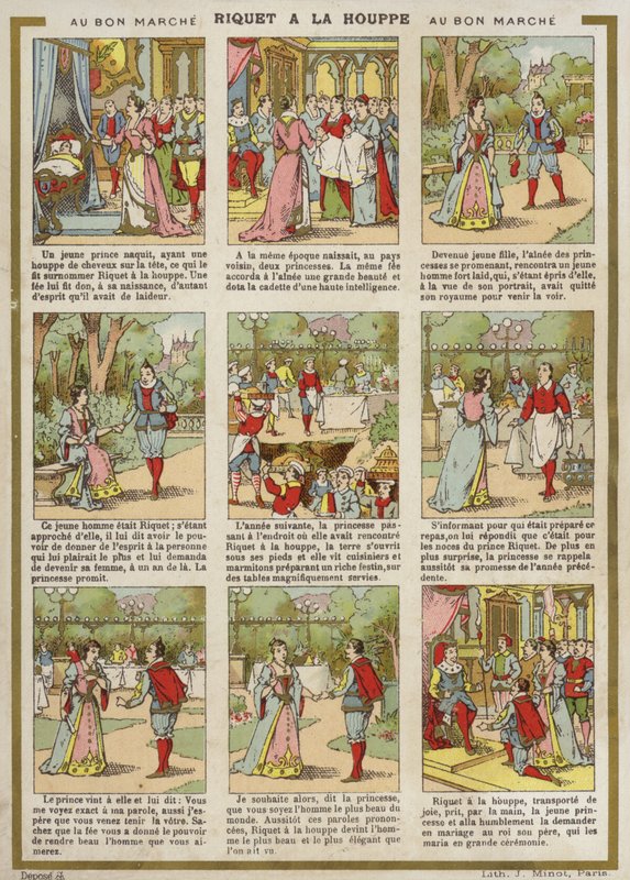 漫画 -  Riquet A La Houppe 作者 法语学校