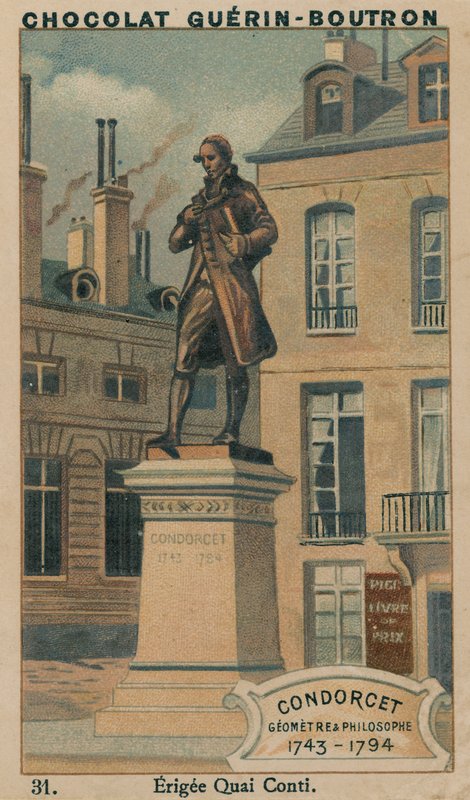 Condorcet，Geometre＆Philosopher，1743-1794，Erigee Quai Conti 作者 法语学校