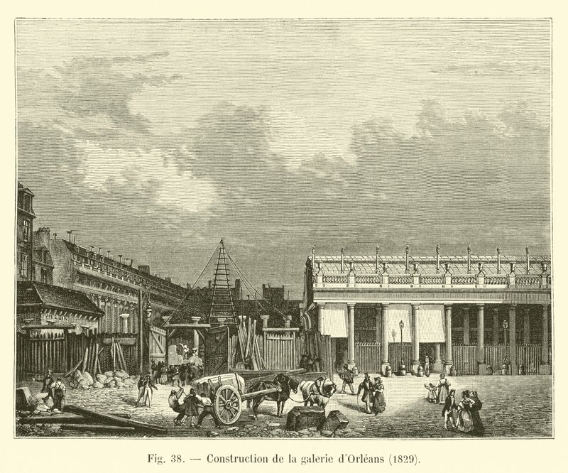 1829年画廊dOrleans的建筑 作者 法语学校