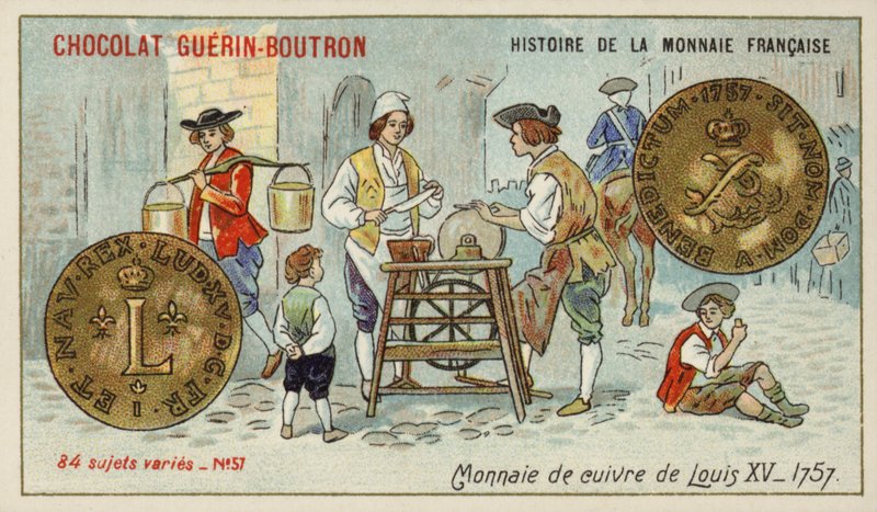 Copper coins of Louis XV 作者 法语学校
