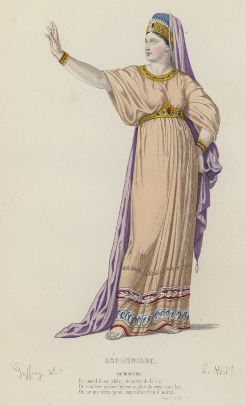 Corneille, Sophonisbe, Act V, Sc II (coloured engraving) 作者 法语学校