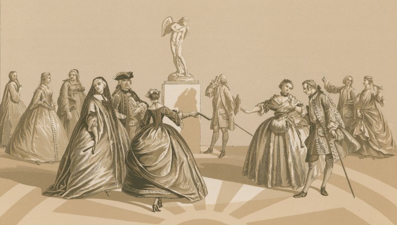 服装，1720-1740 作者 法语学校