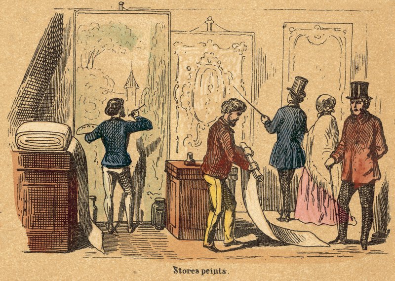 Cotton (coloured engraving) 作者 法语学校