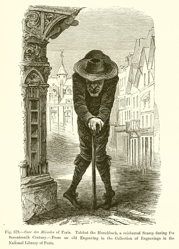 巴黎的奇迹奇迹。 Talebot the Hunchback，十七世纪着名的Scamp 作者 法语学校