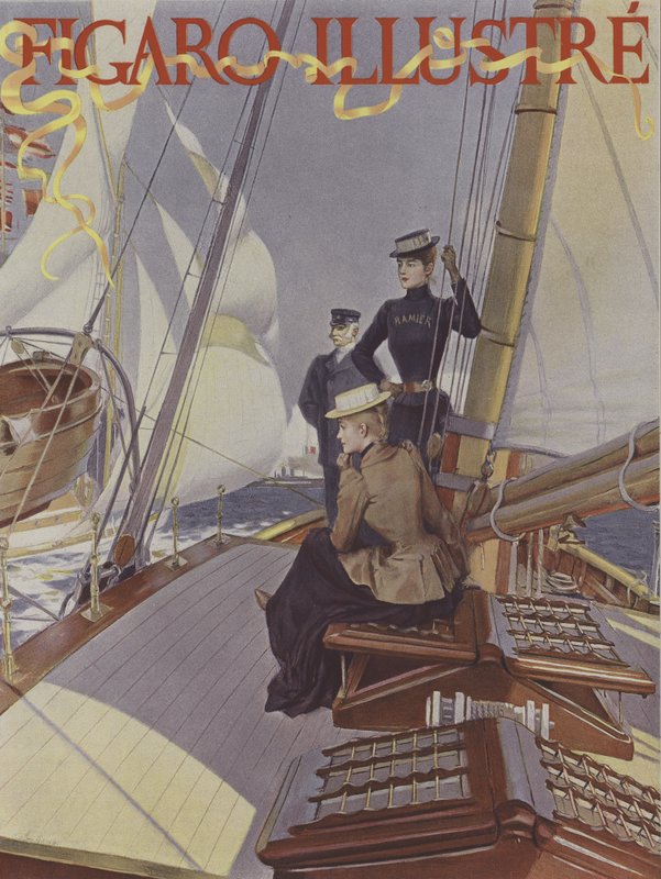 Cover of Le Figaro Illustre, July 1891 (colour litho) 作者 法语学校