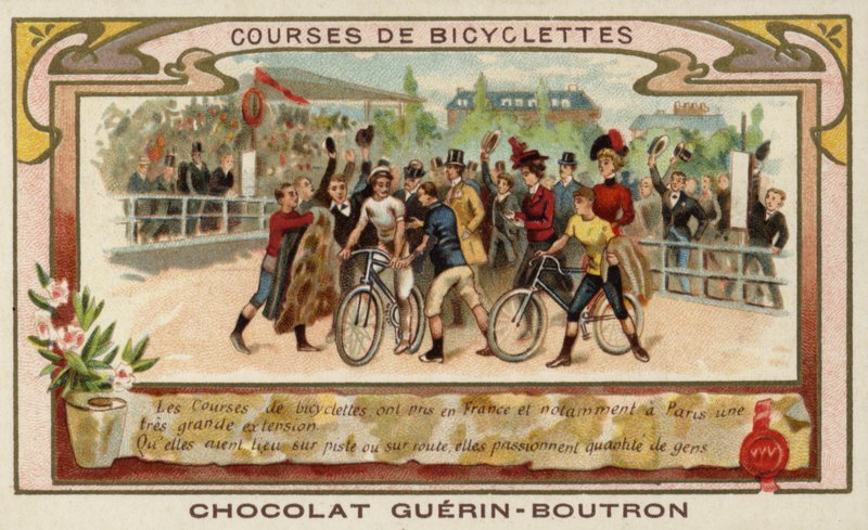 Cycle racing (chromolitho) 作者 法语学校