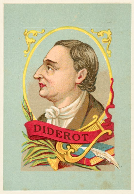 Denis Diderot, French philosopher and writer (chromolitho) 作者 法语学校