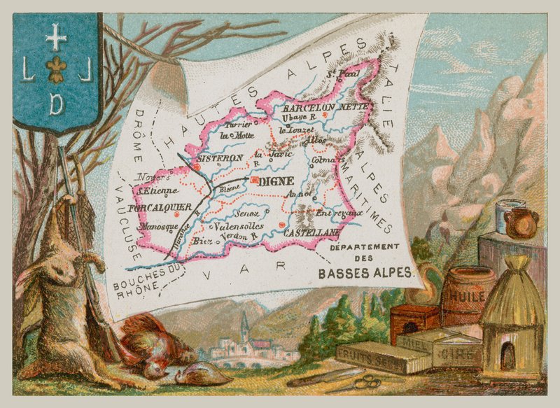 法国南部的Alses Basses Alpes 作者 法语学校