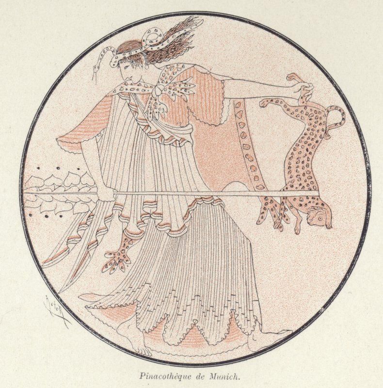 Detail of Greek pottery (colour litho) 作者 法语学校