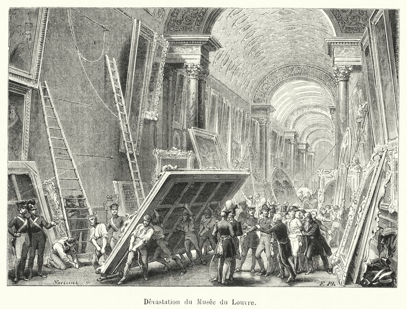 Devastation du Musee du Louvre (engraving) 作者 法语学校