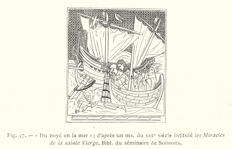 Du noye en la mer; d