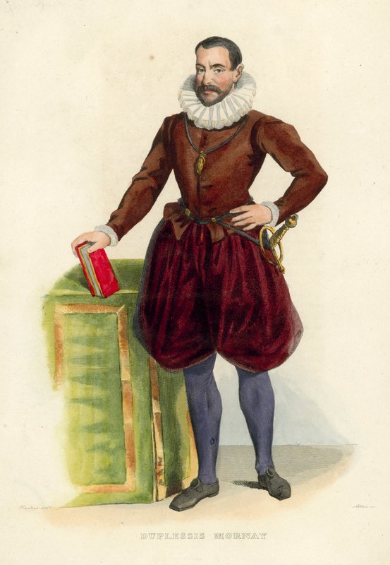 Duplessis Mornay (coloured engraving) 作者 法语学校