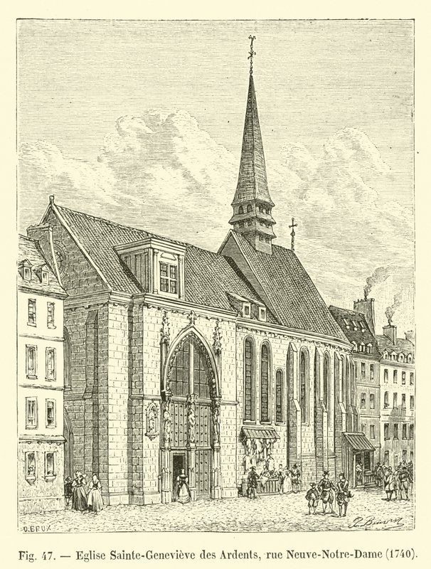 Church Sainte-Genevieve des Ardents，rue Neuve-Notre-Dame，1704 作者 法语学校