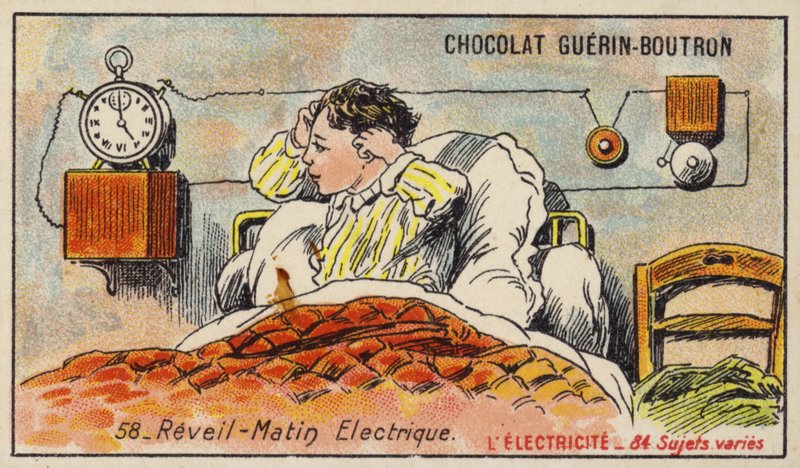 Electric alarm clock (chromolitho) 作者 法语学校