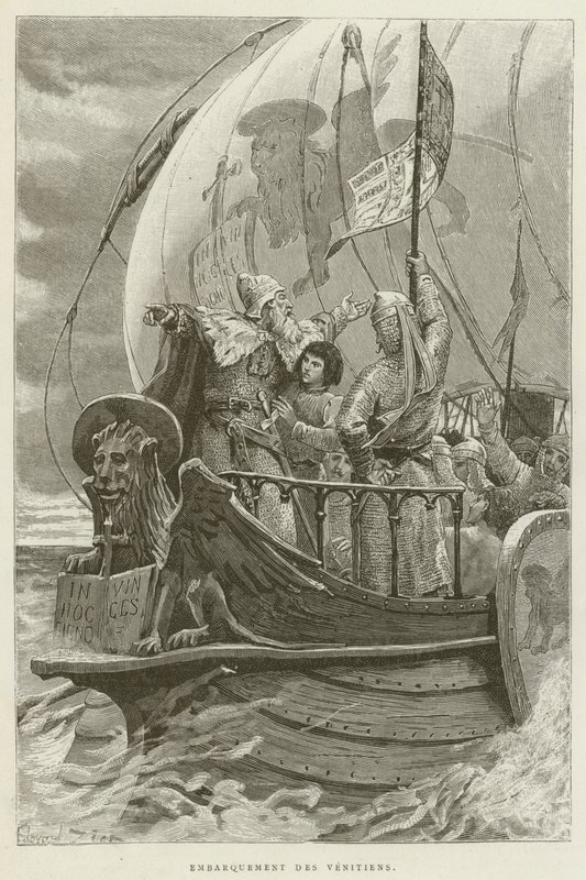 Embarquement Des Venitiens (engraving) 作者 法语学校