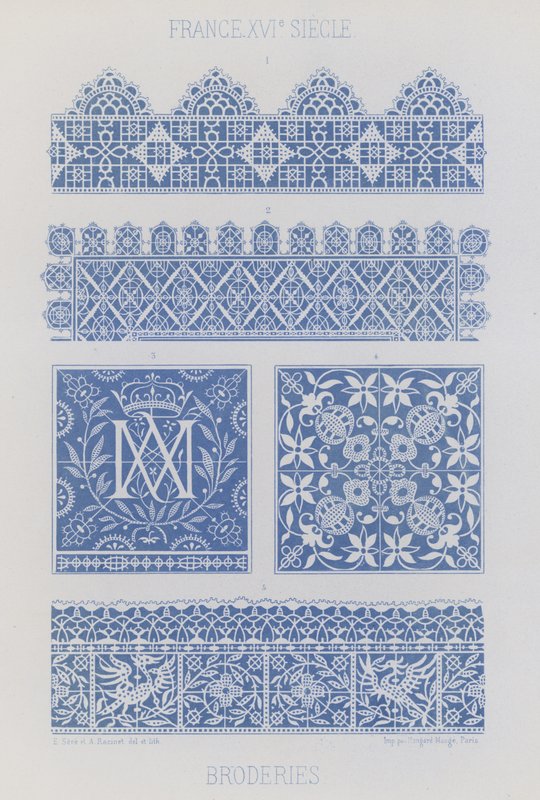 刺绣 (chromolitho) 作者 法语学校