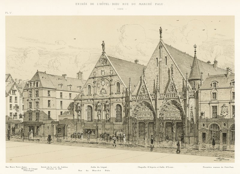 1590年入住Hotel-Dieu rue du Marche Palu酒店 作者 法语学校