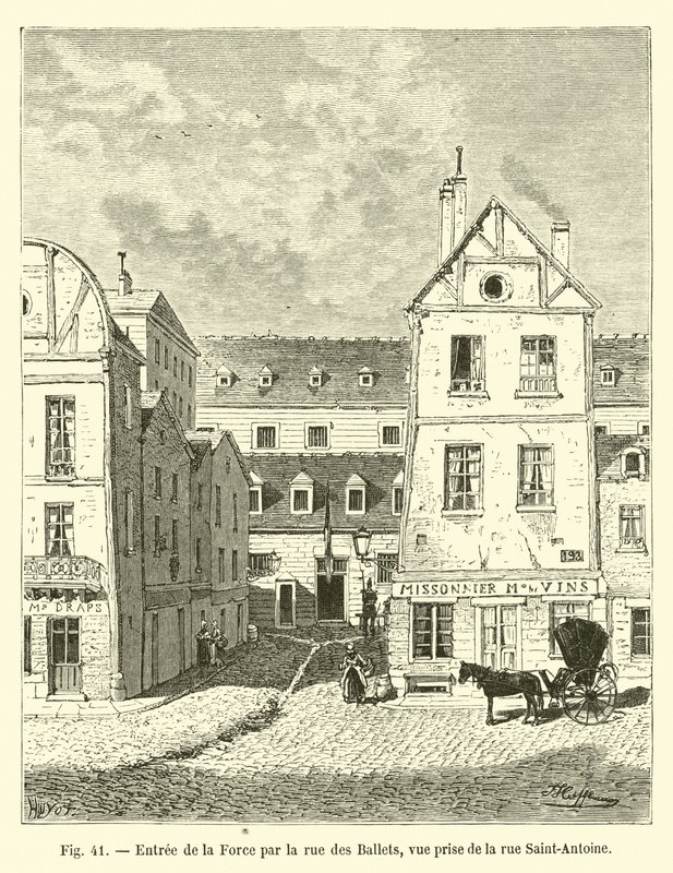 强制入口通过rue des Ballets，从rue Saint-Antoine取景 作者 法语学校