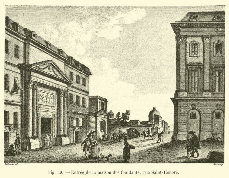 进入Maison des Feuillants，rue Saint-Honore 作者 法语学校