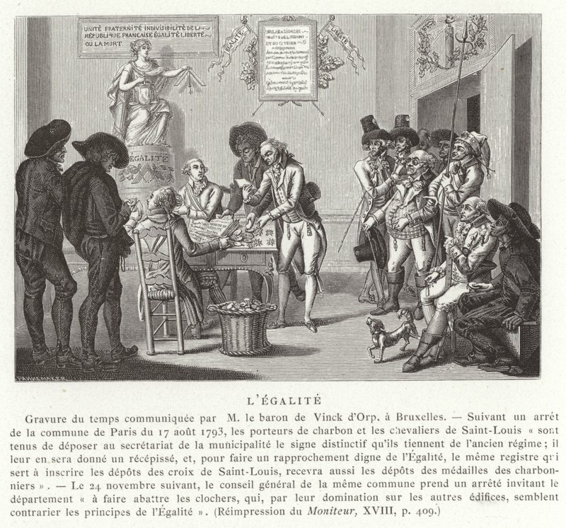 平等，法国大革命，1793年 作者 法语学校