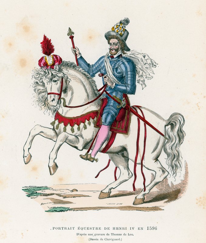 法国国王亨利四世的骑马画象在1596年 作者 法语学校