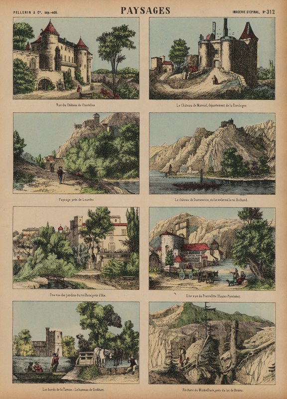 European scenes (coloured engraving) 作者 法语学校