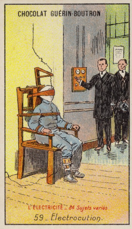 Execution by electrocution (chromolitho) 作者 法语学校