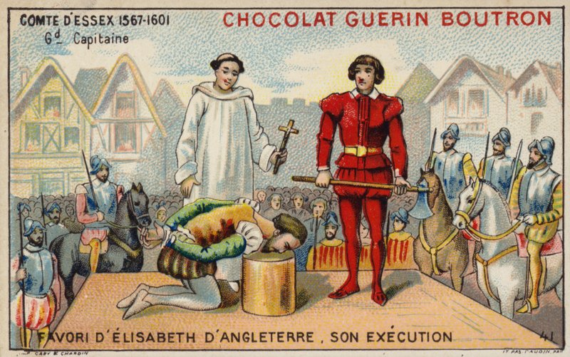 Execution of the Earl of Essex (chromolitho) 作者 法语学校